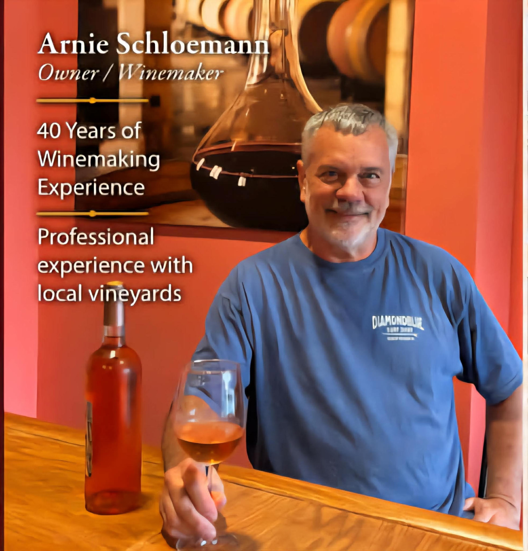 Arnie Schloemann, owner and winemaker at Crush Winery